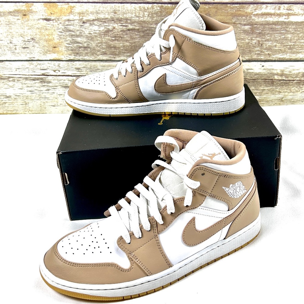 Nike Air Jordan 1 Mid Tan Gum  Size 11 Men’s